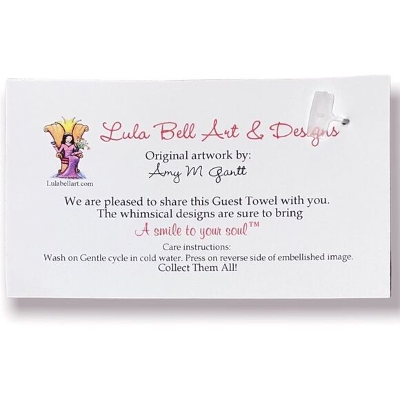 𝅺lula Bell Designs Tennis Trio Linen Guest Towel - Picture 2 of 2